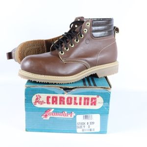 Vtg New Carolina Mens 9 D 4Comfort Steel Toe Boots